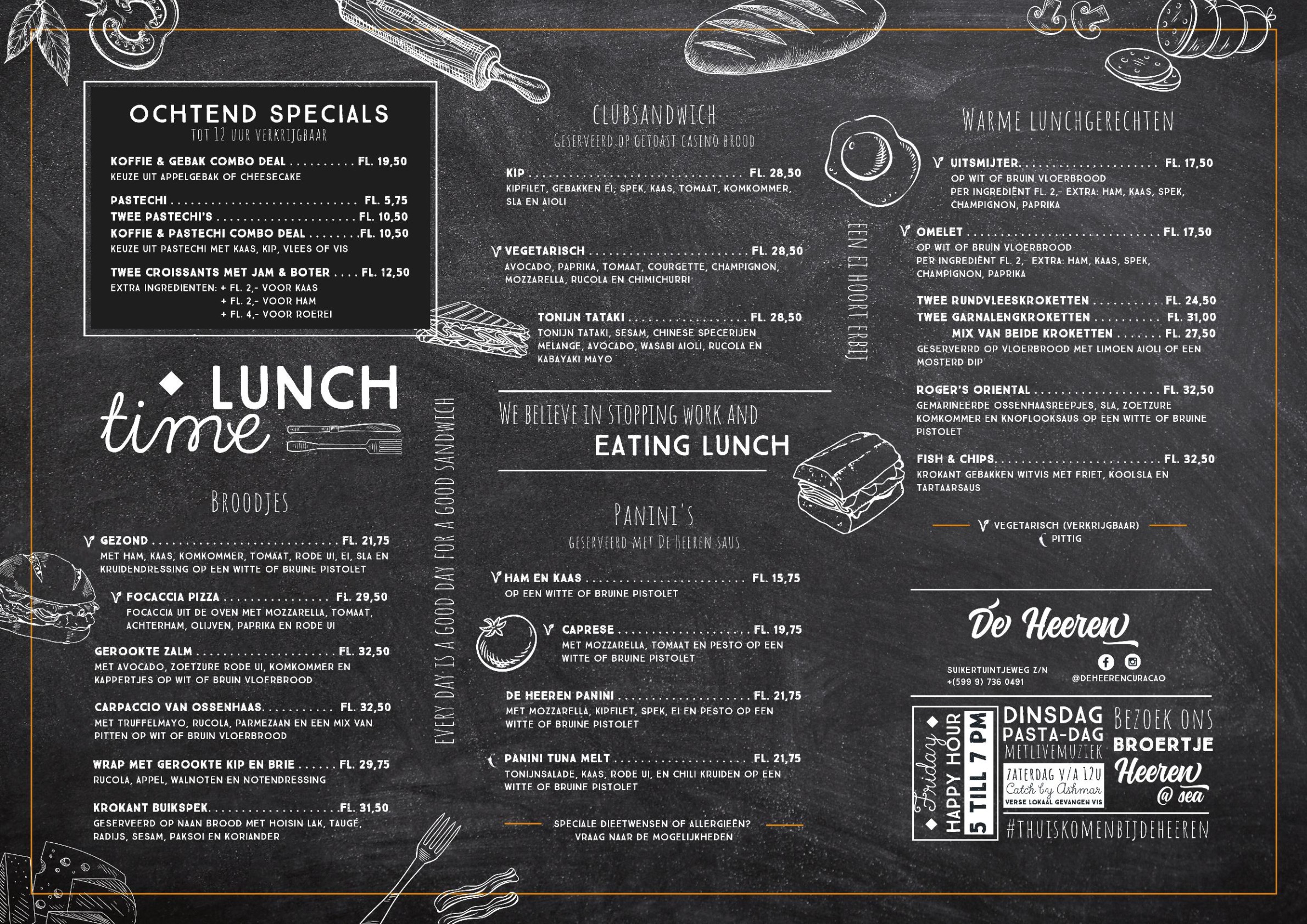 De Heeren Lunch Menu